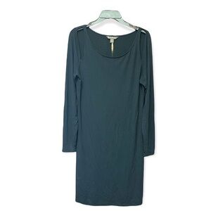 Tommy Bahama long sleeved dress with cut out on upper sleeve - Navy - Large
